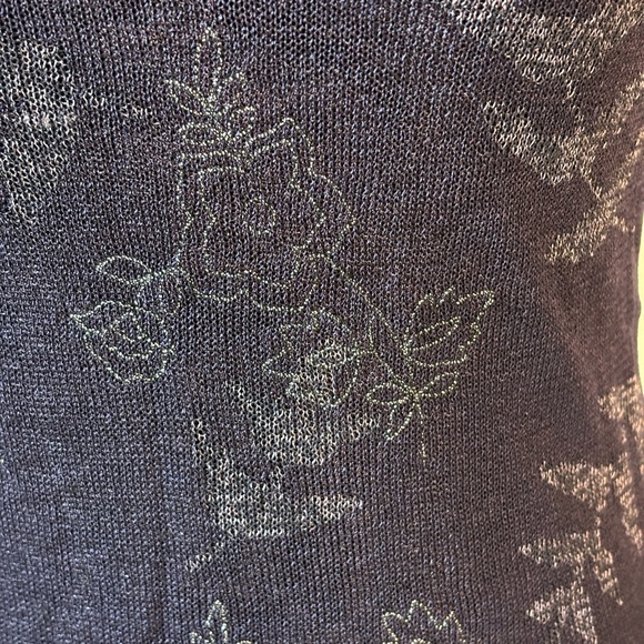 Dana Buchman Aubergine Purple & Silver Sweater PP - Picture 5 of 5